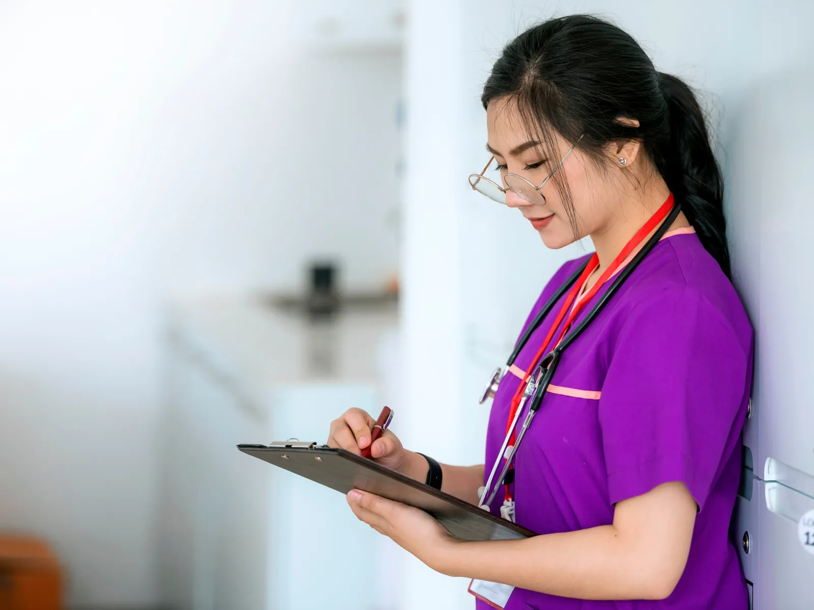 a person using a tablet