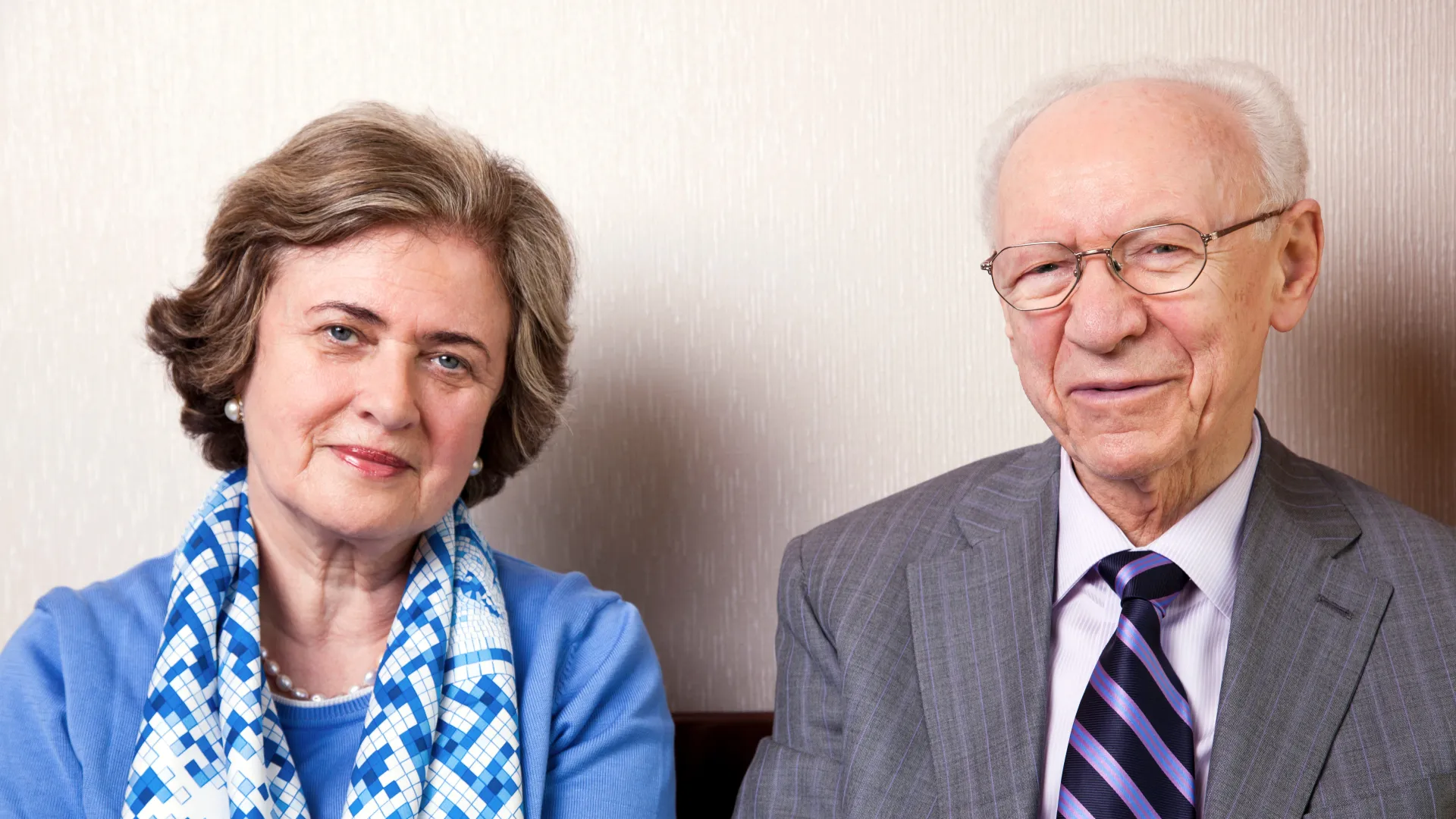 a man and a woman posing for a photo