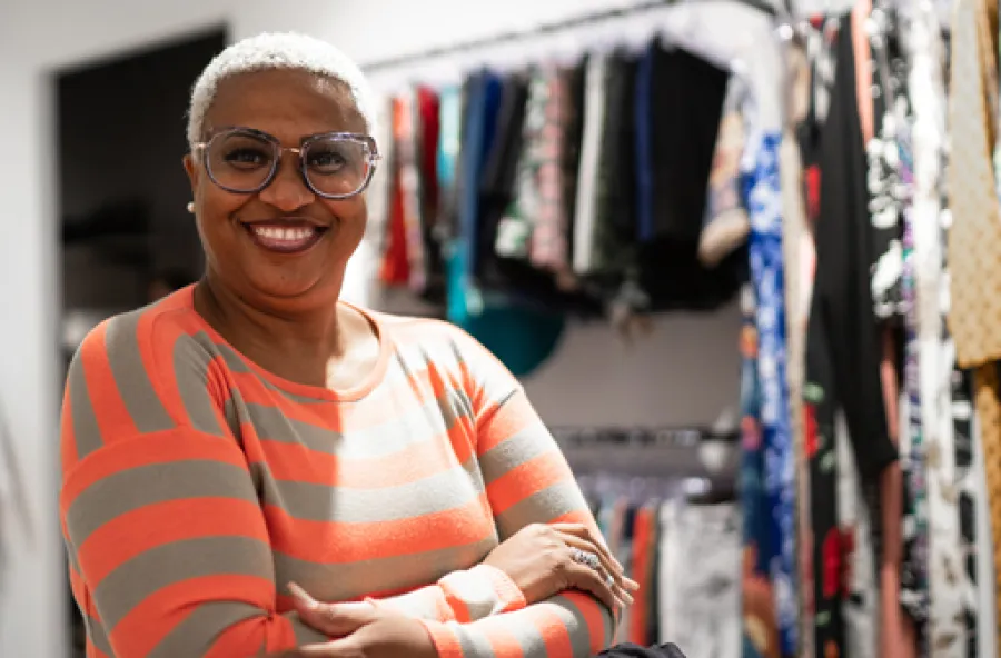 a person wearing glasses