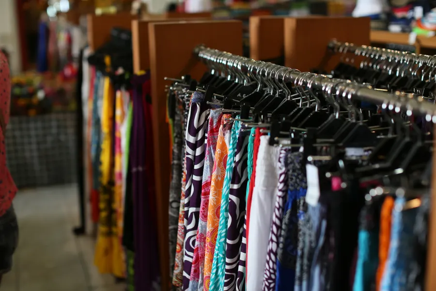 a store with a variety of ties