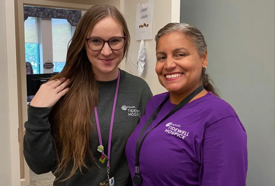 a couple of girls smiling