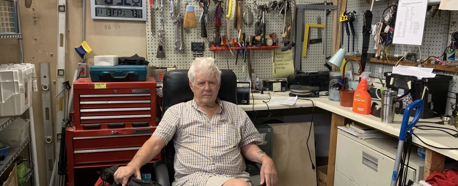 Volunteer Makes Donations Resale Ready