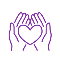 a purple and white design